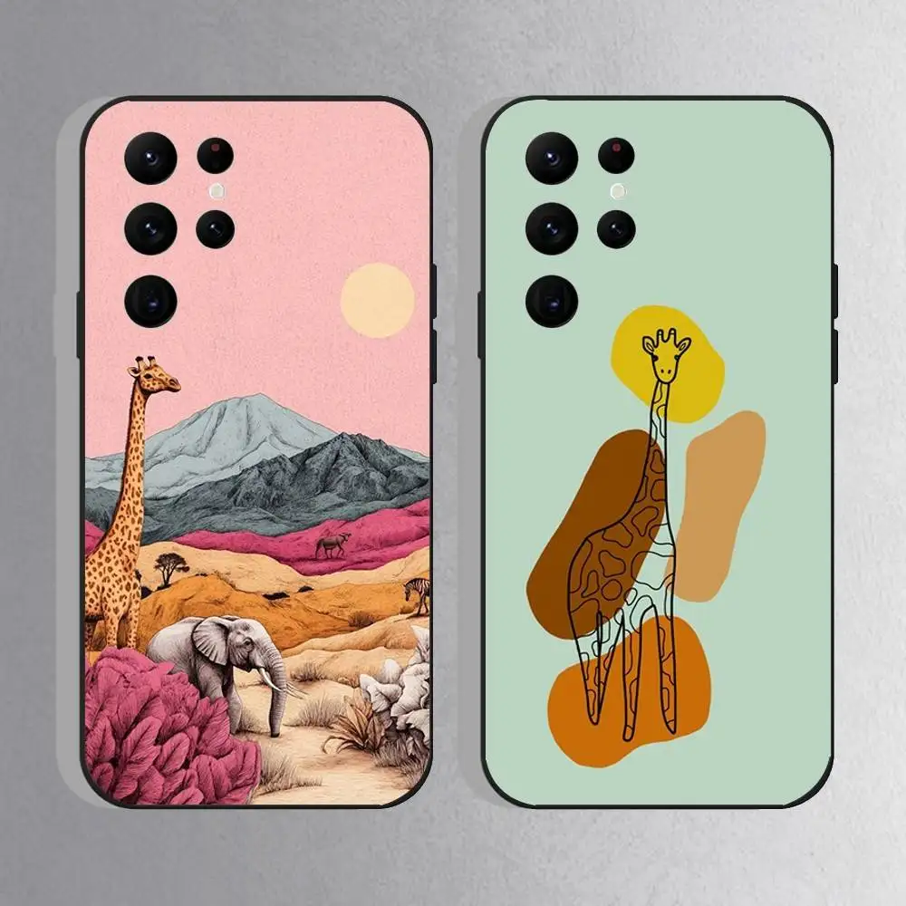 Giraffe Animal Phone Case For Samsung S25,S24 Ultra,S20,S30 plus,S22 plus,S23,S30 Ultra 5G Silicone Black Shell
Giraffe Animal Phone Case For Samsung S25,S24 Ultra,S20,S30 plus,S22 plus,S23,S30 Ultra 5G Silicone Black Shell