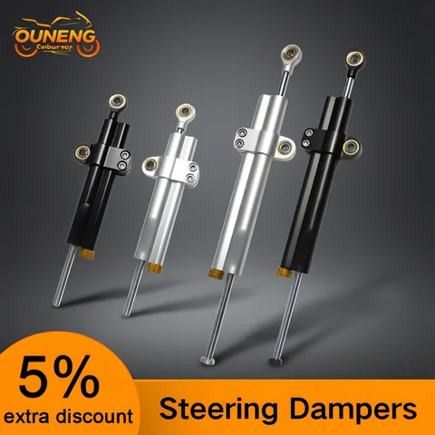 For Ohlins Yamaha YZF-R3 YZF-R6 TDR 250 CS3C CS5 SR1SR125 XJR1300 Kawasaki MT07 MTO9 ZX6R 260/365MM Suspension Steering Dampers