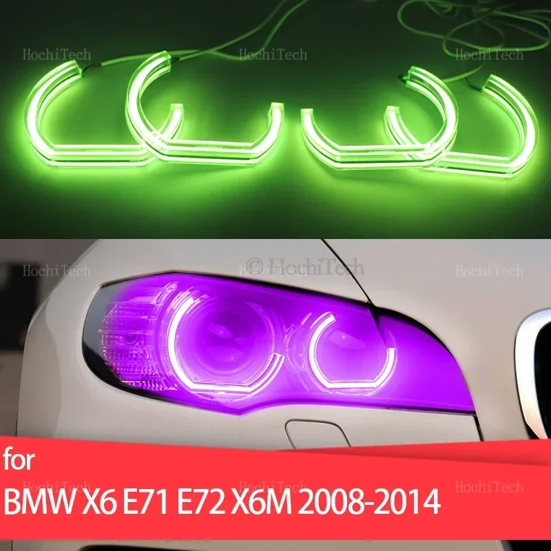 Многоцветный светодиодный кольцевой светильник RGB с управлением через приложение Angel Eyes DTM, ходовые огни для BMW X6 E71 E72 X6M 2008 2009 2010 2011 2012 2013 2014
Многоцветный светодиодный кольцевой светильник RGB с управлением через приложение Angel Eyes DTM, ходовые огни для BMW X6 E71 E72 X6M 2008 2009 2010 2011 2012 2013 2014