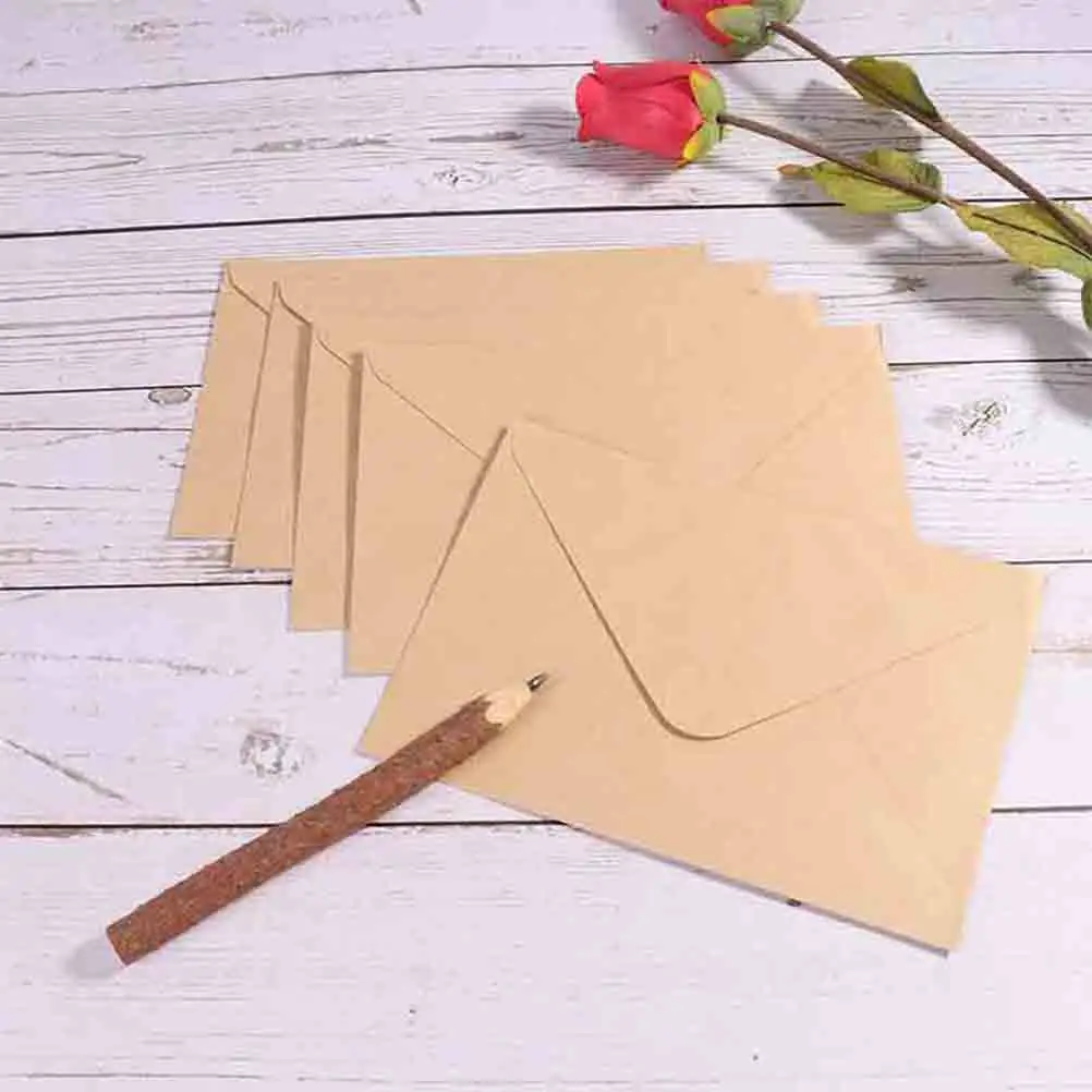 50Pcs Premium Kraft Paper Envelopes Blank Wedding Invitation Envelopes for Cards Letters Baby Shower Graduation Party Supplies
50Pcs Premium Kraft Paper Envelopes Blank Wedding Invitation Envelopes for Cards Letters Baby Shower Graduation Party Supplies