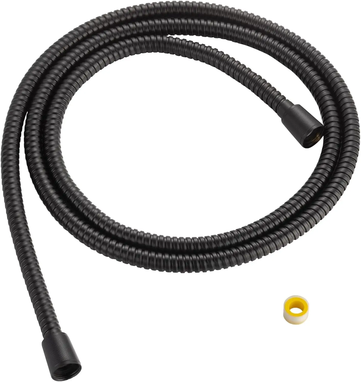 79 in Kinkless Matte Black Stainless Steel Shower Hose Replacement for Handheld Showerhead with Universal G 1/2 Thread
79 in Kinkless Matte Black Stainless Steel Shower Hose Replacement for Handheld Showerhead with Universal G 1/2 Thread