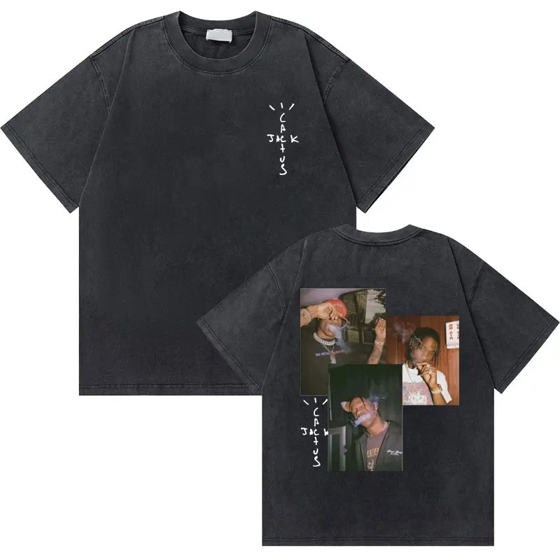 Washed Vintage Old Cactus Jack Print Tshirt Male Fashion Trend Hip Hop T Shirts Short Sleeve Utopia Vintage Oversized Streetwear 
Washed Vintage Old Cactus Jack Print Tshirt Male Fashion Trend Hip Hop T Shirts Short Sleeve Utopia Vintage Oversized Streetwear