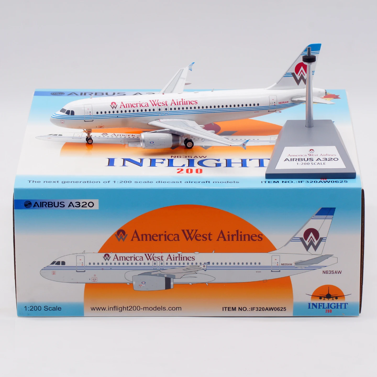 IF320AW0625 Alloy Collectible Plane Gift INFLIGHT 1:200 America West Airlines Airbus A320 Diecast Aircraft Jet Model N635AW
IF320AW0625 Alloy Collectible Plane Gift INFLIGHT 1:200 America West Airlines Airbus A320 Diecast Aircraft Jet Model N635AW
