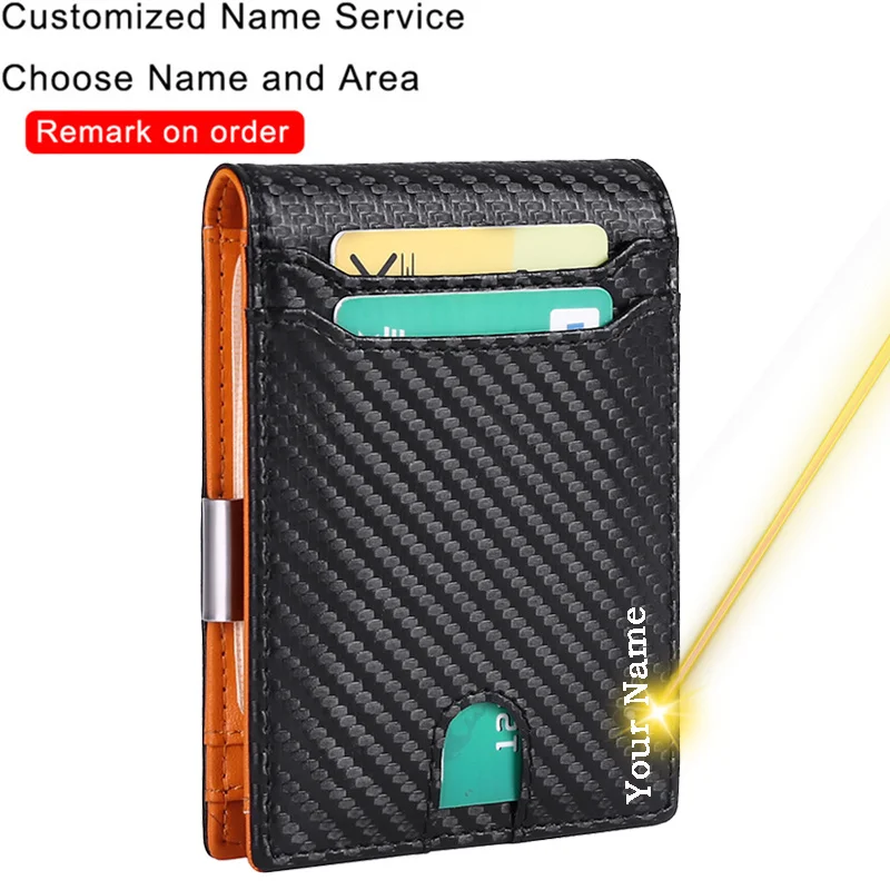 Customized Name Logo Credit Bank Card Holder Retro Carbon Fiber Leather Men Wallet RFID Card Case Purse Money Clips Wallets Bags
Customized Name Logo Credit Bank Card Holder Retro Carbon Fiber Leather Men Wallet RFID Card Case Purse Money Clips Wallets Bags
