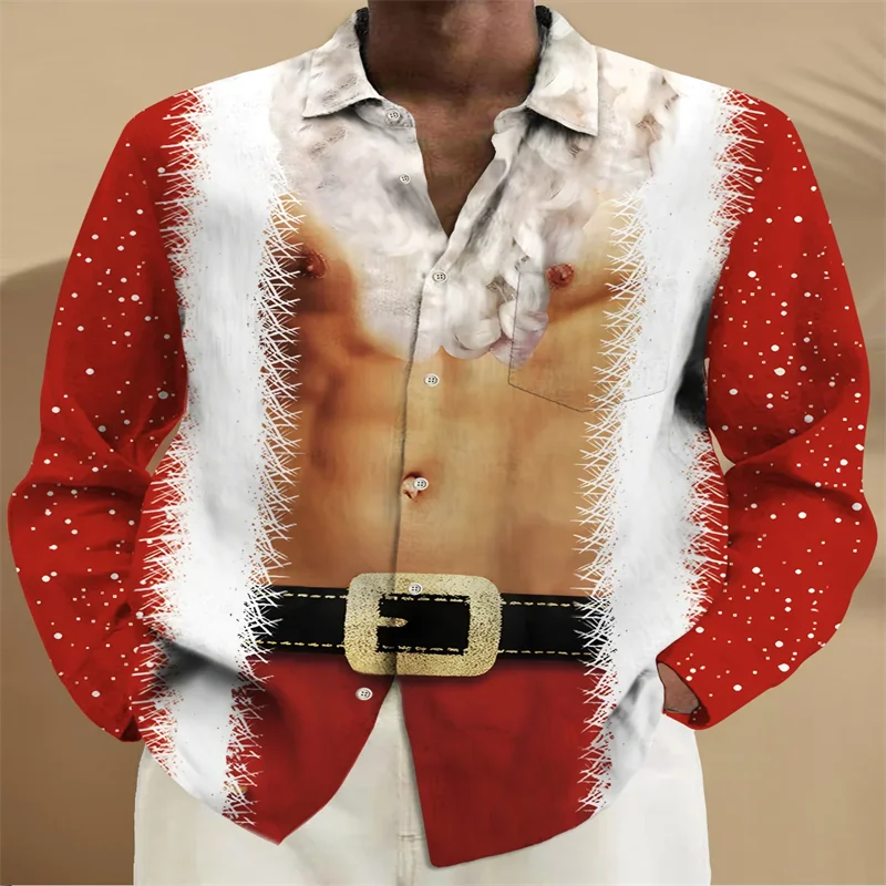 2026 Christmas holiday two fun printed men's button pocket long sleeved shirts big high funny party family
2026 Christmas holiday two fun printed men's button pocket long sleeved shirts big high funny party family