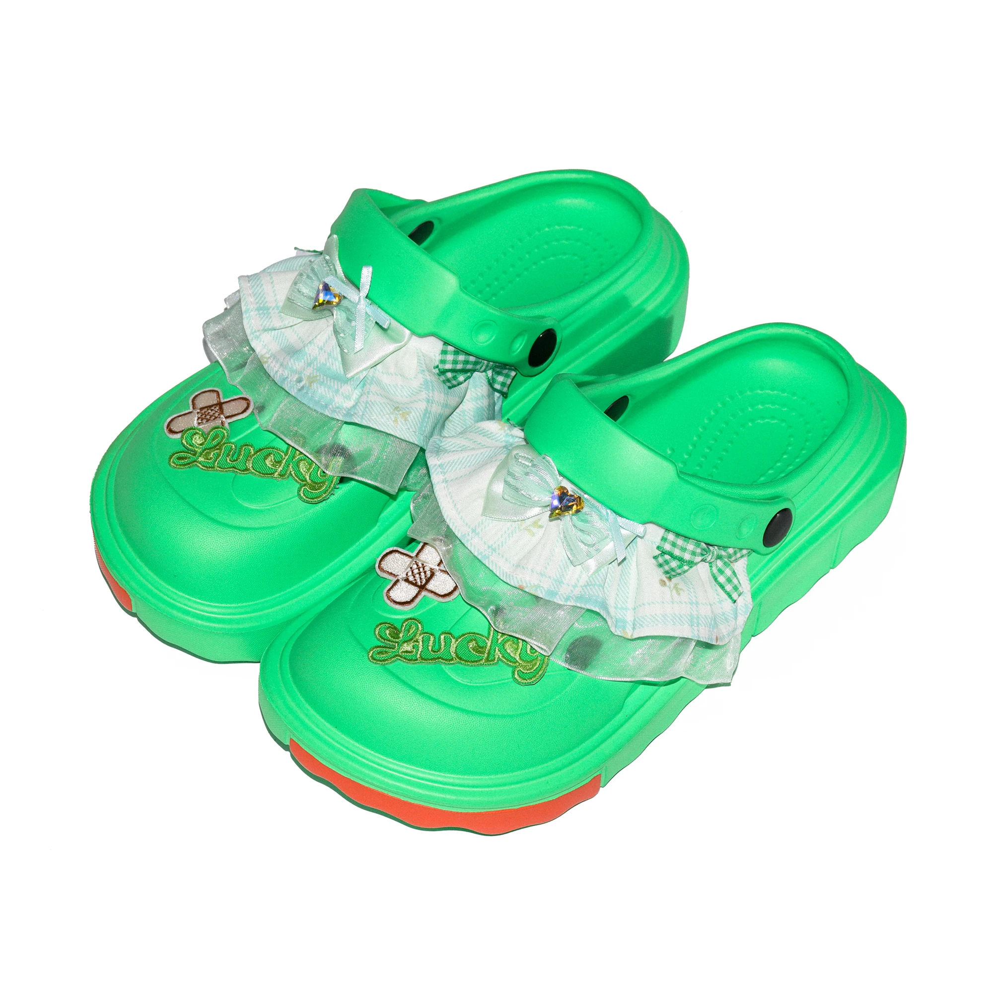 Cute Y2K Lolita EVA Clogs with Removable DIY Charms, 4cm Platform Women's Sandals
Cute Y2K Lolita EVA Clogs with Removable DIY Charms, 4cm Platform Women's Sandals