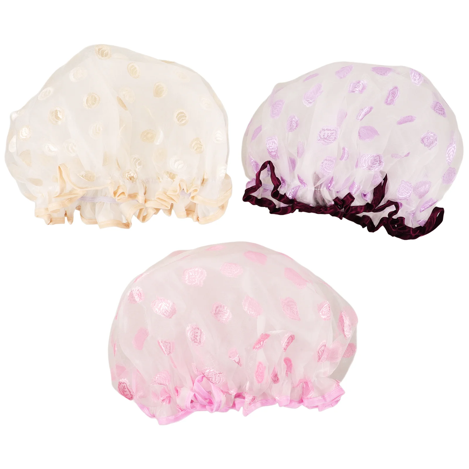 3 Pcs Double Layer Shower Cap Men Adjustable Leaves Hair Cover for Kids Bath
3 Pcs Double Layer Shower Cap Men Adjustable Leaves Hair Cover for Kids Bath