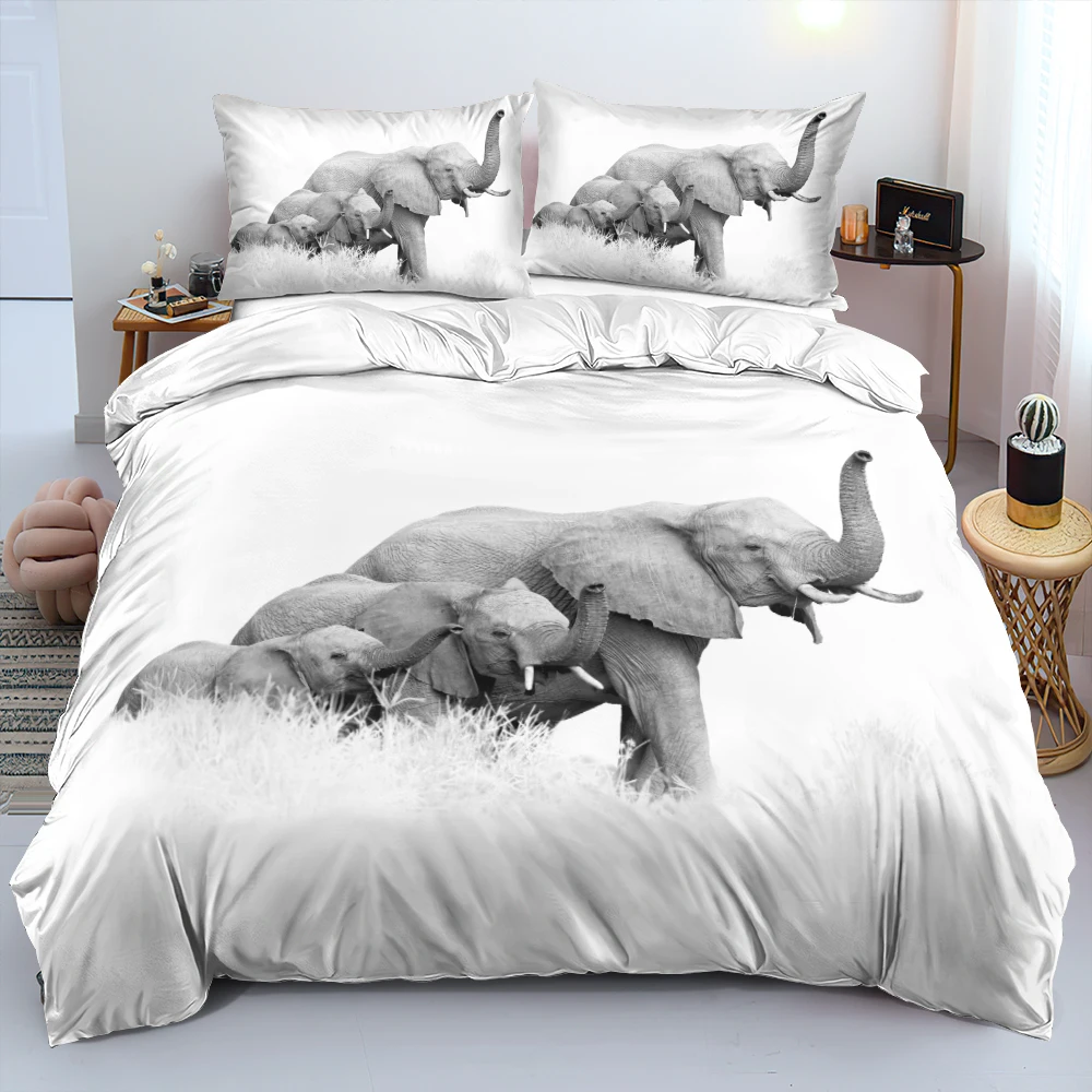 Elephant Quilt Cover Sets 3D Custom Design Animal Comforter Covers Pillow Slips 180*200cm Full Twin Double Size White Bedclothes
Elephant Quilt Cover Sets 3D Custom Design Animal Comforter Covers Pillow Slips 180*200cm Full Twin Double Size White Bedclothes