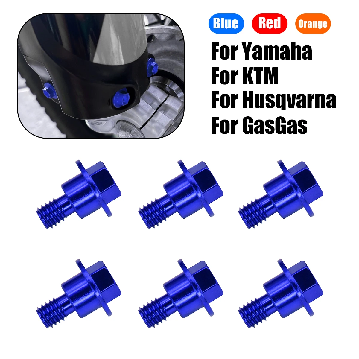 M6*12 For Yamaha YZ65 YZ125 YZ250 YZ250F YZ450F YZ125X YZ250X YZ250FX YZ450FX WR250F WR450F 6PCS Front Fork Guard Bolt Screw
M6*12 For Yamaha YZ65 YZ125 YZ250 YZ250F YZ450F YZ125X YZ250X YZ250FX YZ450FX WR250F WR450F 6PCS Front Fork Guard Bolt Screw