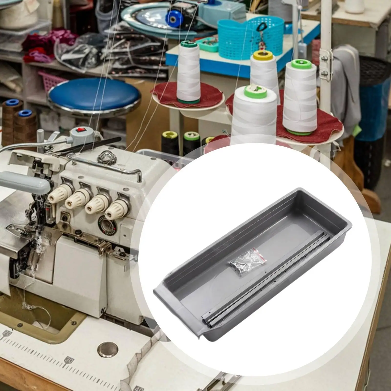 Sewing Machine Table Drawer with Metal Rail Portable Tool Sturdy Convenient DIY Crafts Spare Part Organizer Container
Sewing Machine Table Drawer with Metal Rail Portable Tool Sturdy Convenient DIY Crafts Spare Part Organizer Container