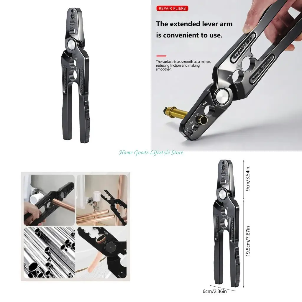 E74E Tube Repair Pliers For Refrigerants Copper Aluminum And Thin Wall Iron Pipe With 1/4" 3/8" 1/2" 5/8" 3/4" 7/8" Size
E74E Tube Repair Pliers For Refrigerants Copper Aluminum And Thin Wall Iron Pipe With 1/4" 3/8" 1/2" 5/8" 3/4" 7/8" Size