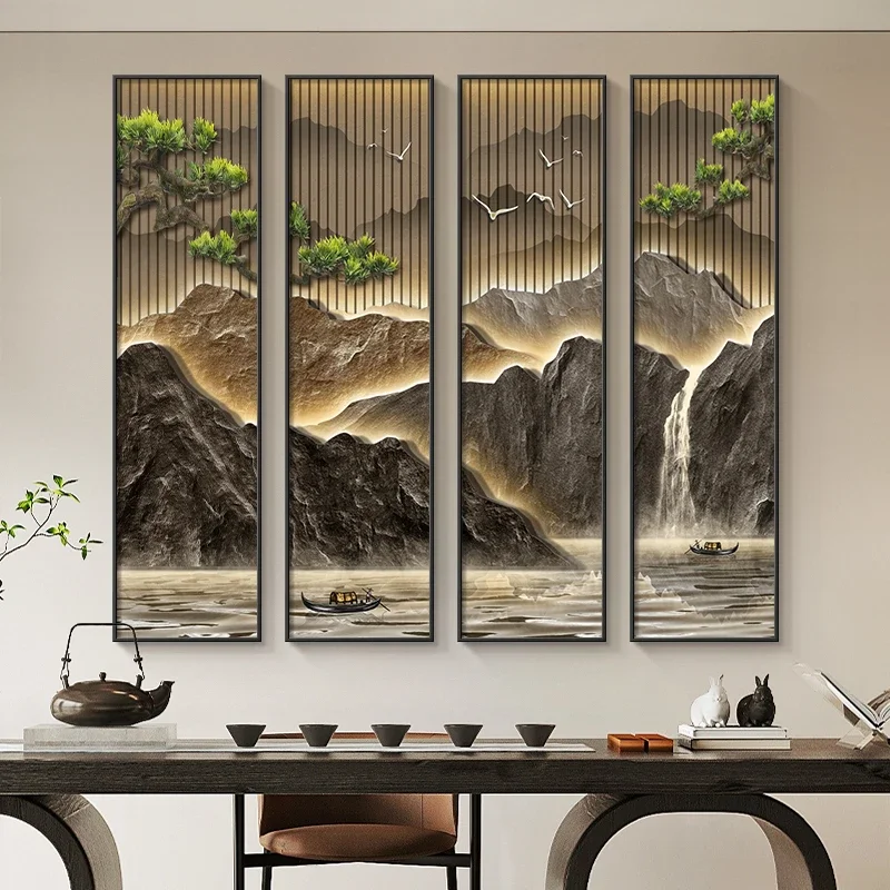 Chinese Style Living Room Hanging Painting Creative Sofa Background Wall Decoration Landscape Painting Vintage Screen Painting
Chinese Style Living Room Hanging Painting Creative Sofa Background Wall Decoration Landscape Painting Vintage Screen Painting