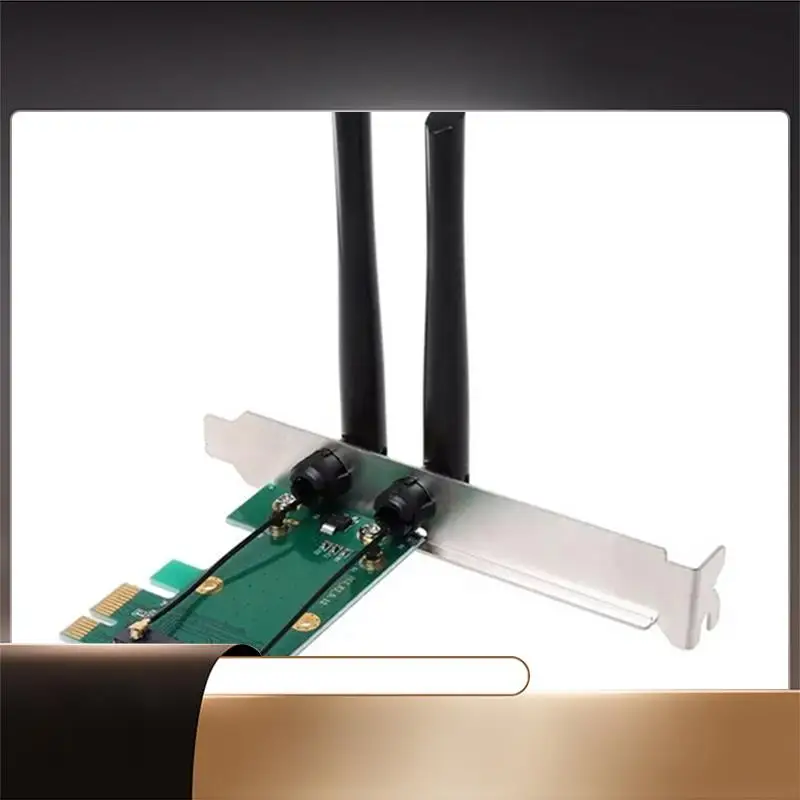 Беспроводная карта для ПК, адаптер Wi-Fi Mini PCI-E Express для PCI-E с 2 внешними антеннами, простая установка-N35R
Беспроводная карта для ПК, адаптер Wi-Fi Mini PCI-E Express для PCI-E с 2 внешними антеннами, простая установка-N35R