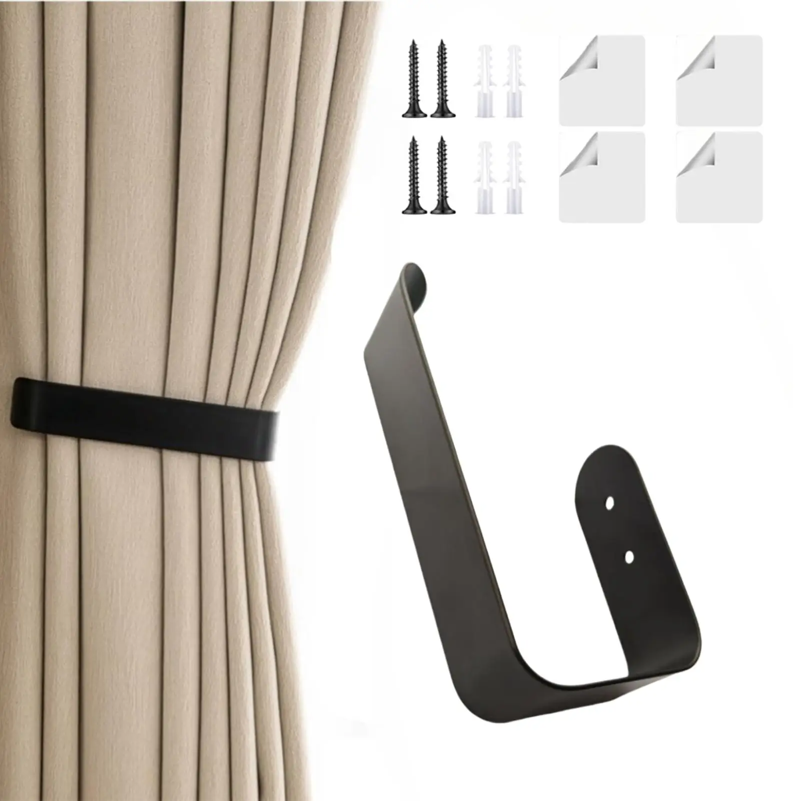 2Pcs wall mounted Metal curtain hook simple curtain binding rope bedroom living room decoration curtain buckle Home Decor
2Pcs wall mounted Metal curtain hook simple curtain binding rope bedroom living room decoration curtain buckle Home Decor
