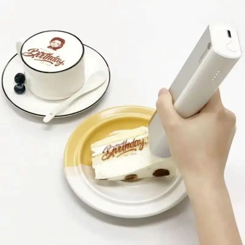 EVEBOT Coffee Inkjet Printer Pattern Print Size 26*1000 MM With Auxiliary Ruler Handheld Food Inkjet Printer for Cafes Bakeries
EVEBOT Coffee Inkjet Printer Pattern Print Size 26*1000 MM With Auxiliary Ruler Handheld Food Inkjet Printer for Cafes Bakeries