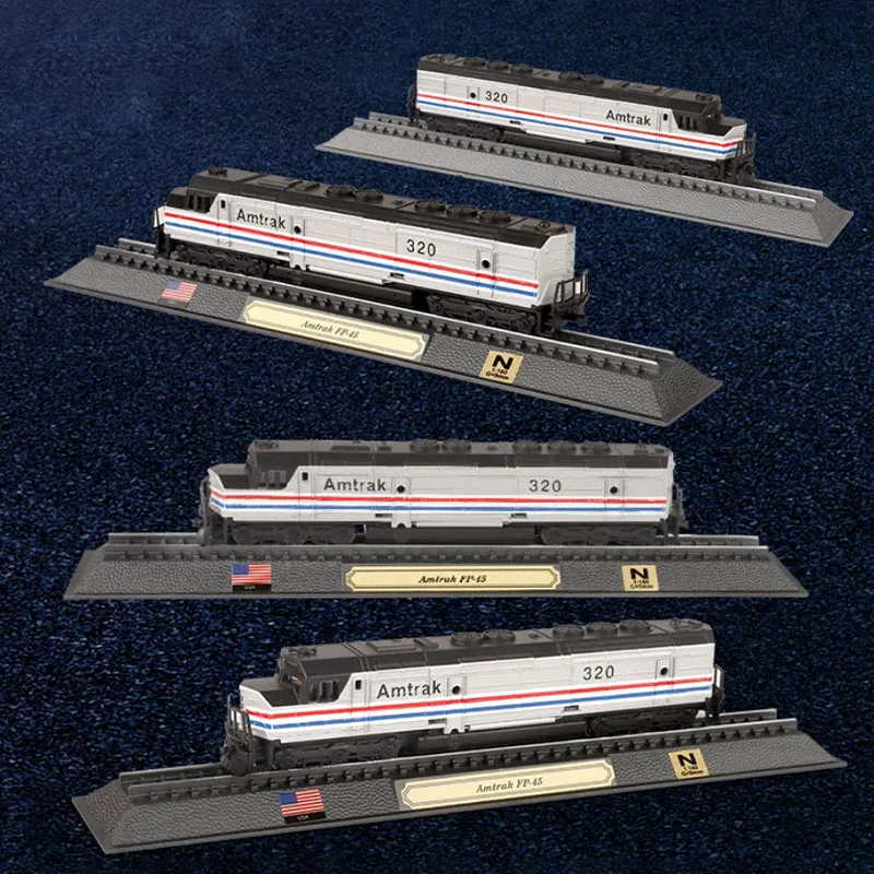 N-type 1:160 Scale Amtrak FP-45 Simulation Alloy Train Model Static Display Gift Toy Decoration Souvenir
N-type 1:160 Scale Amtrak FP-45 Simulation Alloy Train Model Static Display Gift Toy Decoration Souvenir