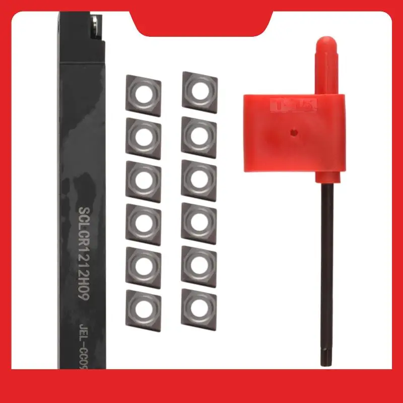 A32HOT-SCLCR1212H09 Holder Lathe Tool Cutter With 10Pcs CCMT09T304-PM Blades Insert CNC 100Mm
A32HOT-SCLCR1212H09 Holder Lathe Tool Cutter With 10Pcs CCMT09T304-PM Blades Insert CNC 100Mm