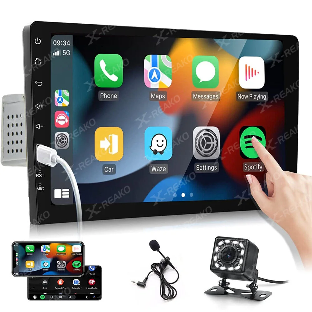 X-REAKO Car Stereo Radio 9''IPS Screen Wireless Carplay Android AUTO Car MP5 Player Bluetooth FM Radio Receiver Support TF/USB
X-REAKO Car Stereo Radio 9''IPS Screen Wireless Carplay Android AUTO Car MP5 Player Bluetooth FM Radio Receiver Support TF/USB