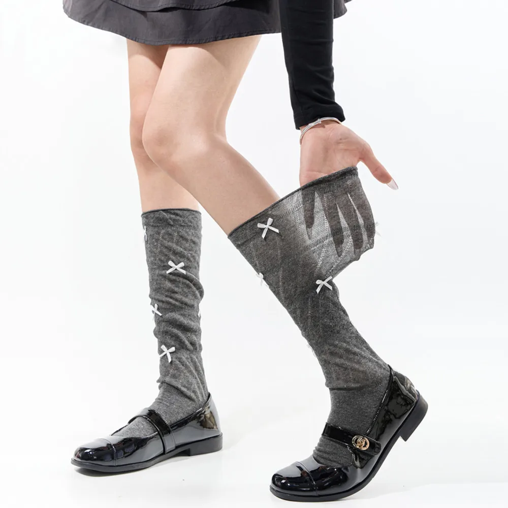 Женские носки в балетном стиле, ажурные, тонкие, дышащие, однотонные, длинные, в японском стиле JK Lolita, кавайные, с рюшами и бантом
Женские носки в балетном стиле, ажурные, тонкие, дышащие, однотонные, длинные, в японском стиле JK Lolita, кавайные, с рюшами и бантом