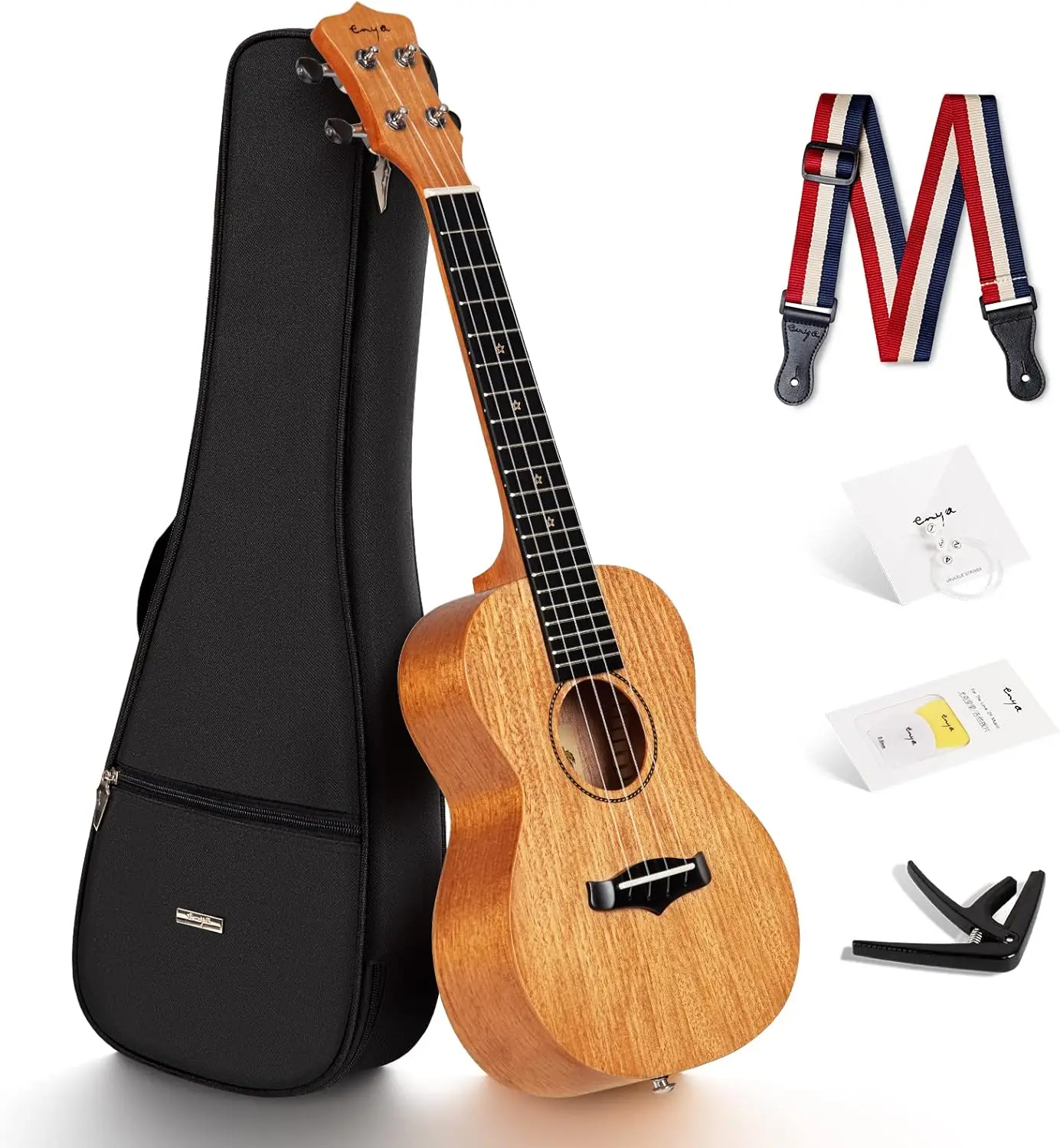 23 Inch Concert Ukulele, Solid Mahogany Top Beginner Kit – Includes Gig Bag, Capo, Strap & Picks – Professional Sound Quality for Beginners and Adults (Natural)
23 Inch Concert Ukulele, Solid Mahogany Top Beginner Kit – Includes Gig Bag, Capo, Strap & Picks – Professional Sound Quality for Beginners and Adults (Natural)