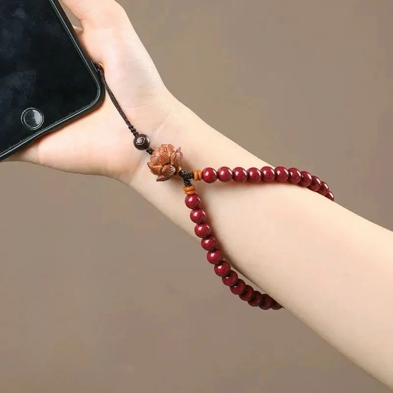 Creative Chinese Style Sandalwood Lotus Flower Phone Charm Strap Wrist Phone Chain Pendant for Men Women Phone Anti-Loss Lanyard
Creative Chinese Style Sandalwood Lotus Flower Phone Charm Strap Wrist Phone Chain Pendant for Men Women Phone Anti-Loss Lanyard