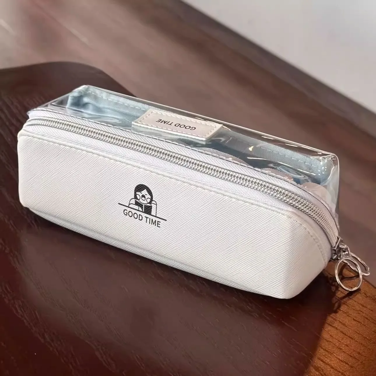 Japanese Simple Clear Pencil Case Double Layer Minimalist Stationery Pouch Girls School Pen Bag
Japanese Simple Clear Pencil Case Double Layer Minimalist Stationery Pouch Girls School Pen Bag