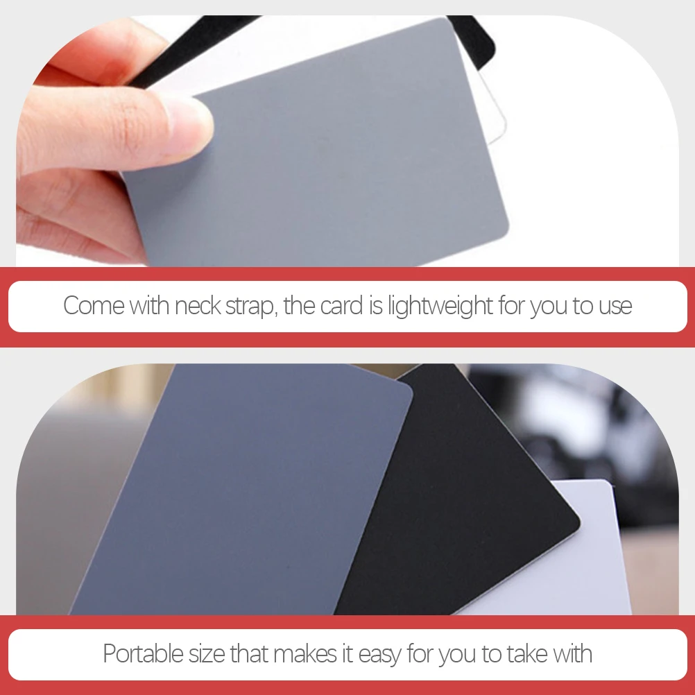2pcs White Gray Black Three-color Card Lightweight Portable Exposure Balance Photography Film Checker Acrylic Durability Video
2pcs White Gray Black Three-color Card Lightweight Portable Exposure Balance Photography Film Checker Acrylic Durability Video