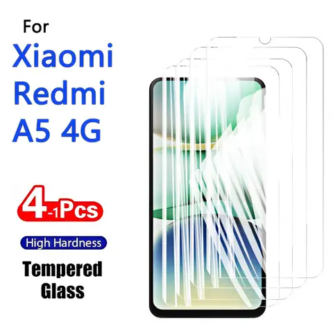 1-4 szt. Ochraniacze ekranu do Xiaomi Redmi A5 4G Szkło hartowane 9H HD Wysokiej jakości aluminium Odporne na zarysowania Kompatybilne z etui 6,88" Odcisk palca
