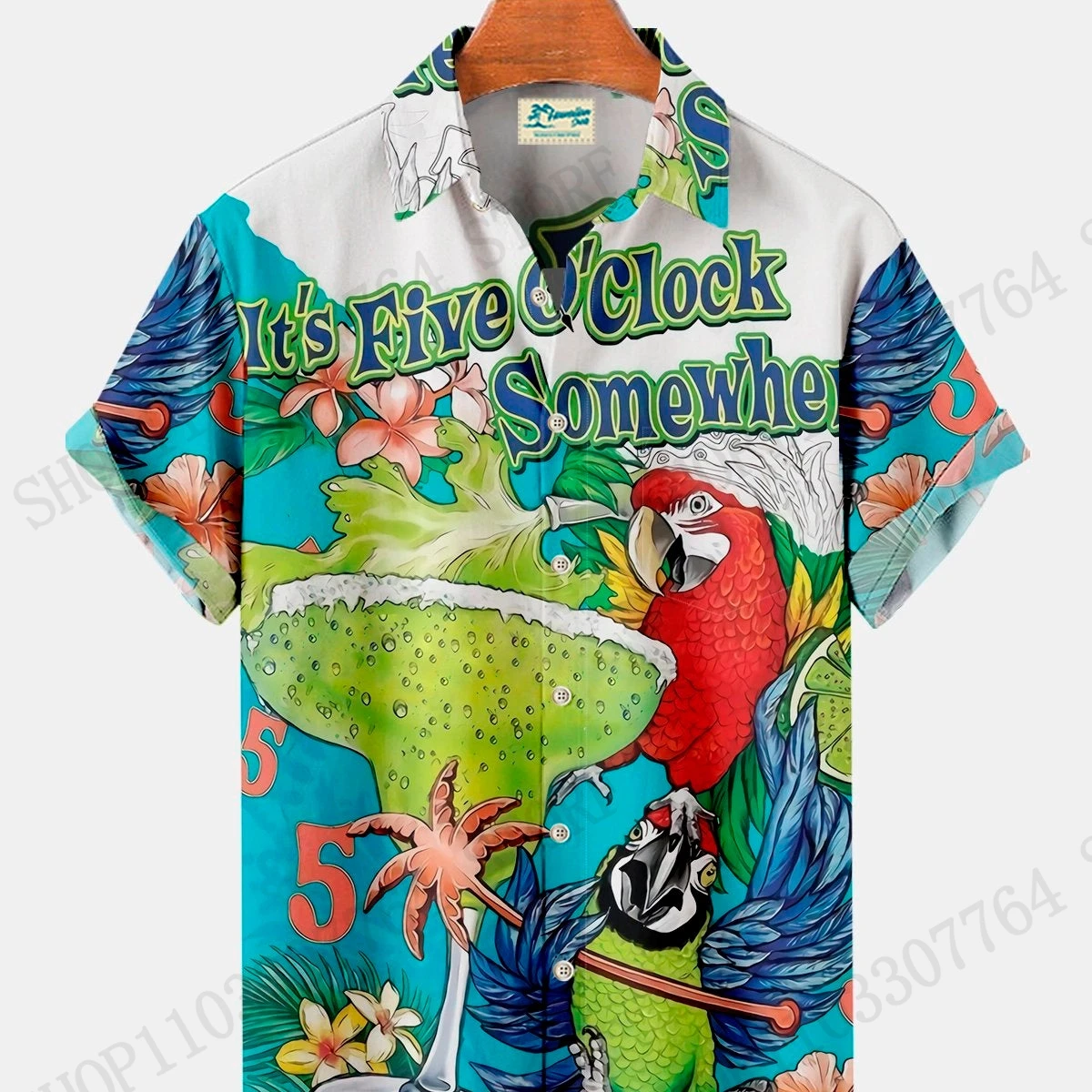 Five o'clock Parrot Cocktail Hawaiian Shirt For Men 3D Luxury Bird Shirt Man/Women Fashion Short Sleeve Beach Shirt Blouse Men
Five o'clock Parrot Cocktail Hawaiian Shirt For Men 3D Luxury Bird Shirt Man/Women Fashion Short Sleeve Beach Shirt Blouse Men