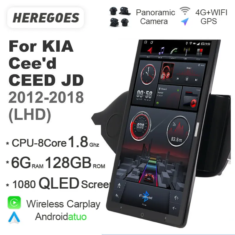 Tesla Style Auto Android 12 Car Radio Multimedia Video Player Navigation GPS Carplay QLED For KIA Cee'd CEED JD 2012 2013-2018
Tesla Style Auto Android 12 Car Radio Multimedia Video Player Navigation GPS Carplay QLED For KIA Cee'd CEED JD 2012 2013-2018