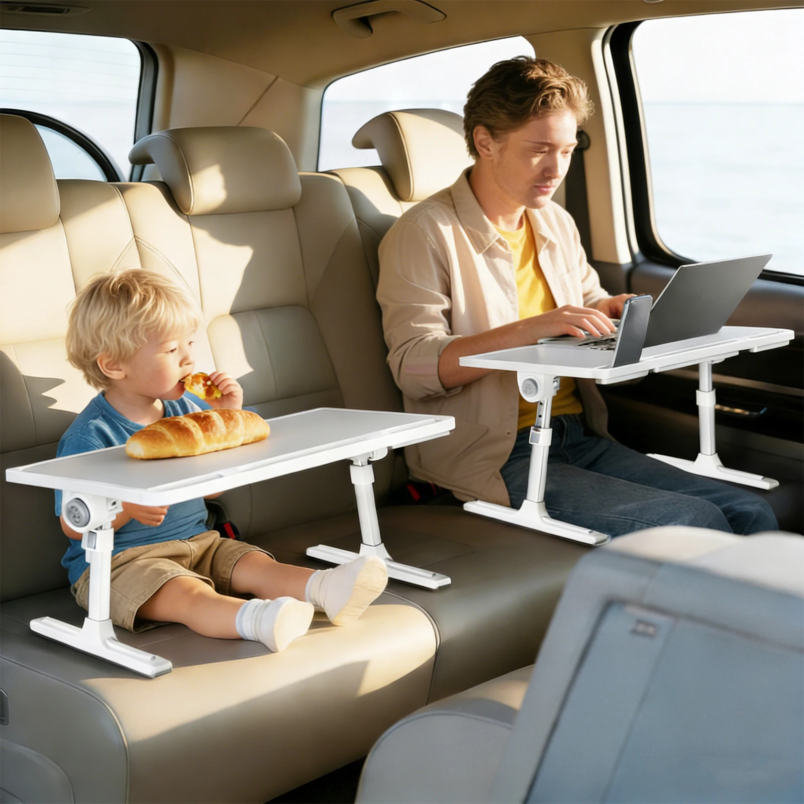 Portable Car Seat Tray Table w/Foldable Desk Legs Travel Tray For Kids Height Adjustable Cars Desk For Laptop Computer & Tablets
Portable Car Seat Tray Table w/Foldable Desk Legs Travel Tray For Kids Height Adjustable Cars Desk For Laptop Computer & Tablets