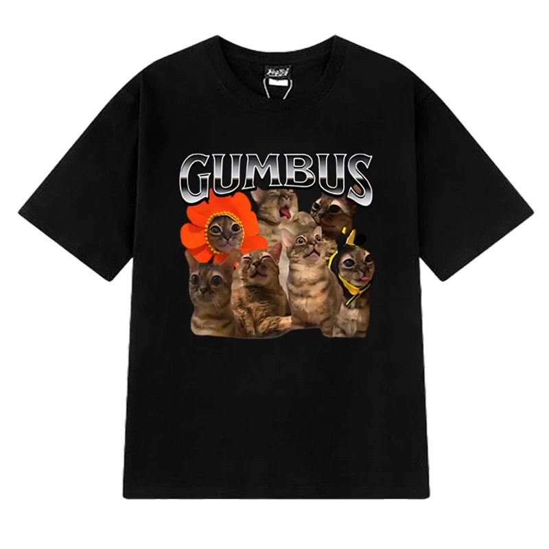Harajuku Funny Cat GUMBUS Meme Graphic T shirt 2025 Men Women Trend Oversized short sleeve T-shirts Unisex Cotton clothing Tops
Harajuku Funny Cat GUMBUS Meme Graphic T shirt 2025 Men Women Trend Oversized short sleeve T-shirts Unisex Cotton clothing Tops