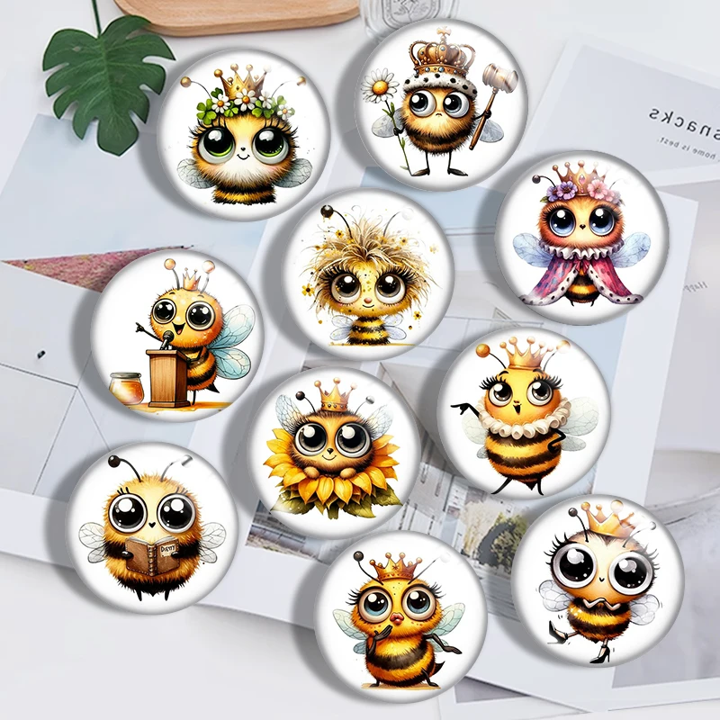 Cute Funny Queen Honey Bee 12mm14mm/16mm/18mm/20mm/25mm/30mm Round photo glass cabochon demo flat back Making findings
Cute Funny Queen Honey Bee 12mm14mm/16mm/18mm/20mm/25mm/30mm Round photo glass cabochon demo flat back Making findings