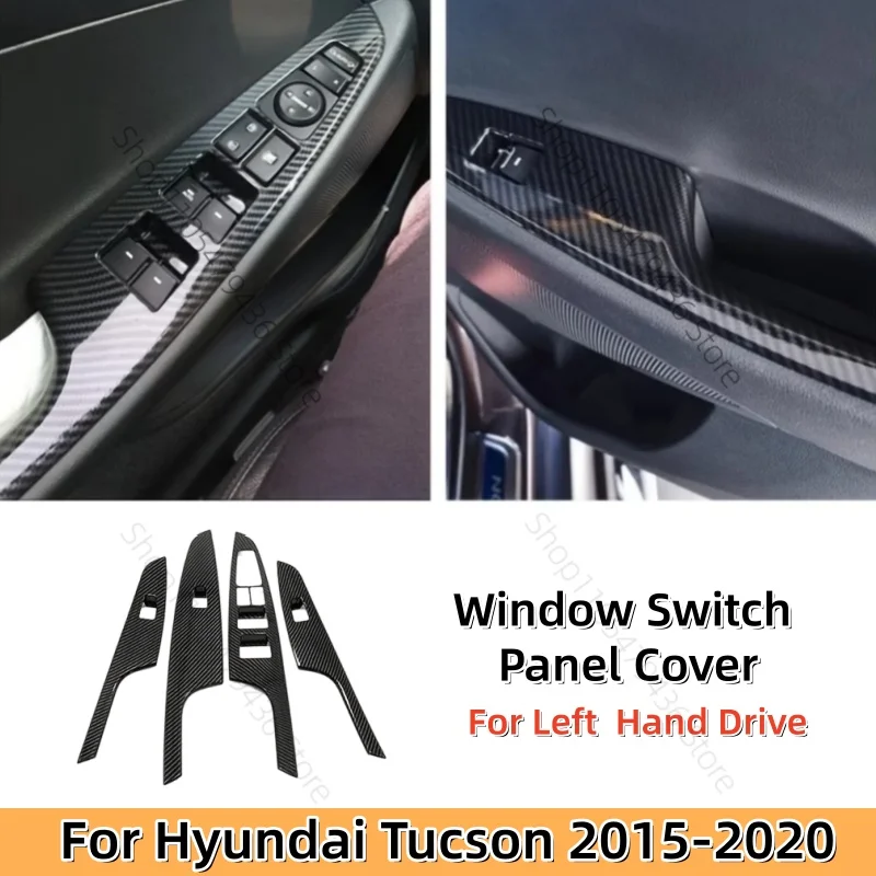 LHD For Hyundai Tucson 2015 2016 2017 2018 2019 2020 ABS Carbon Fiber Car door Armrest Window Switch Button Lift Panel FrameT
LHD For Hyundai Tucson 2015 2016 2017 2018 2019 2020 ABS Carbon Fiber Car door Armrest Window Switch Button Lift Panel FrameT