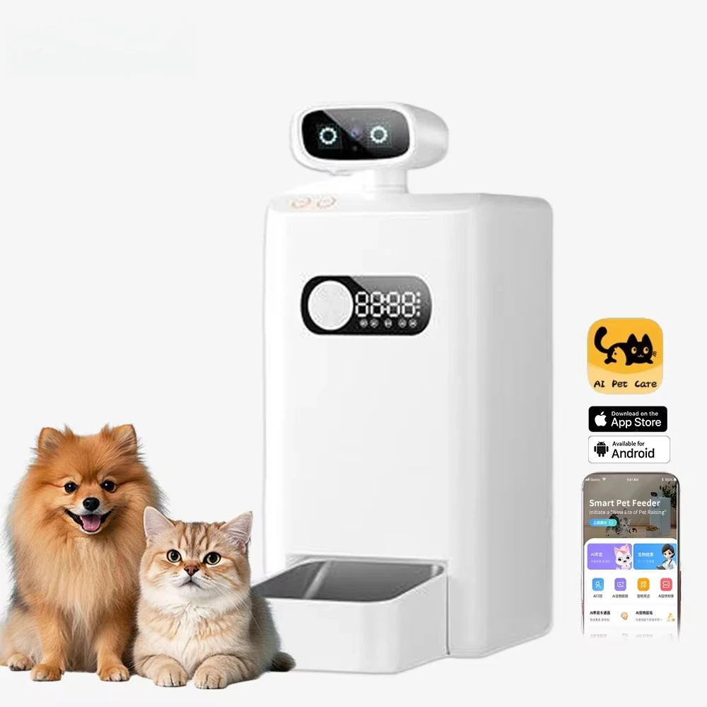 STLF4K HD Smart AI Pet CamerassFeeder with 2-Way Talk App Control 3.5L Capacity Durable Auto Food Dispenser for Interactive Play
STLF4K HD Smart AI Pet CamerassFeeder with 2-Way Talk App Control 3.5L Capacity Durable Auto Food Dispenser for Interactive Play