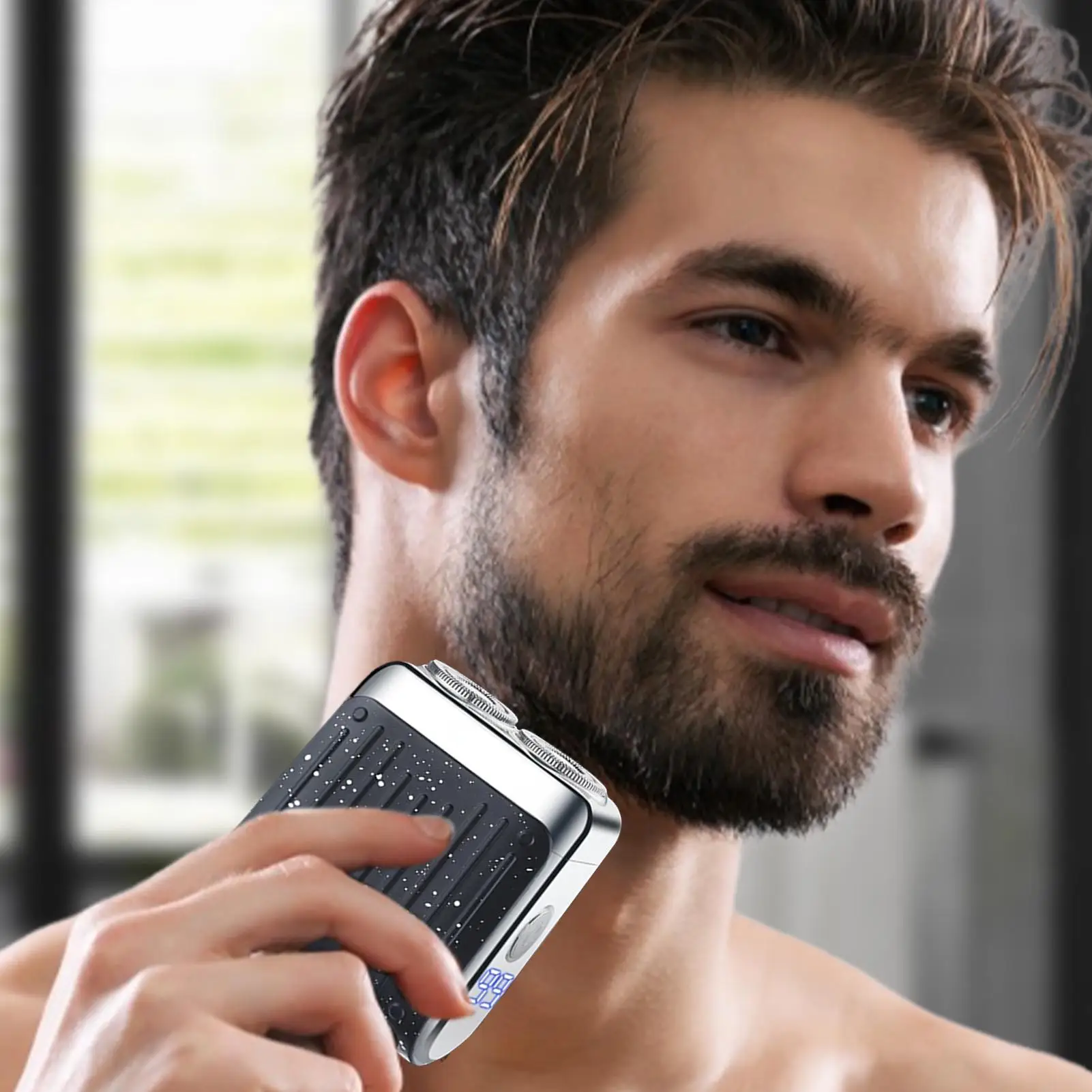 mini Shaver Electric Shaver Digital Display Safety Magnetic Double Ring Beard Shaving Tool Fast Charging wet and dry use for Me
mini Shaver Electric Shaver Digital Display Safety Magnetic Double Ring Beard Shaving Tool Fast Charging wet and dry use for Me