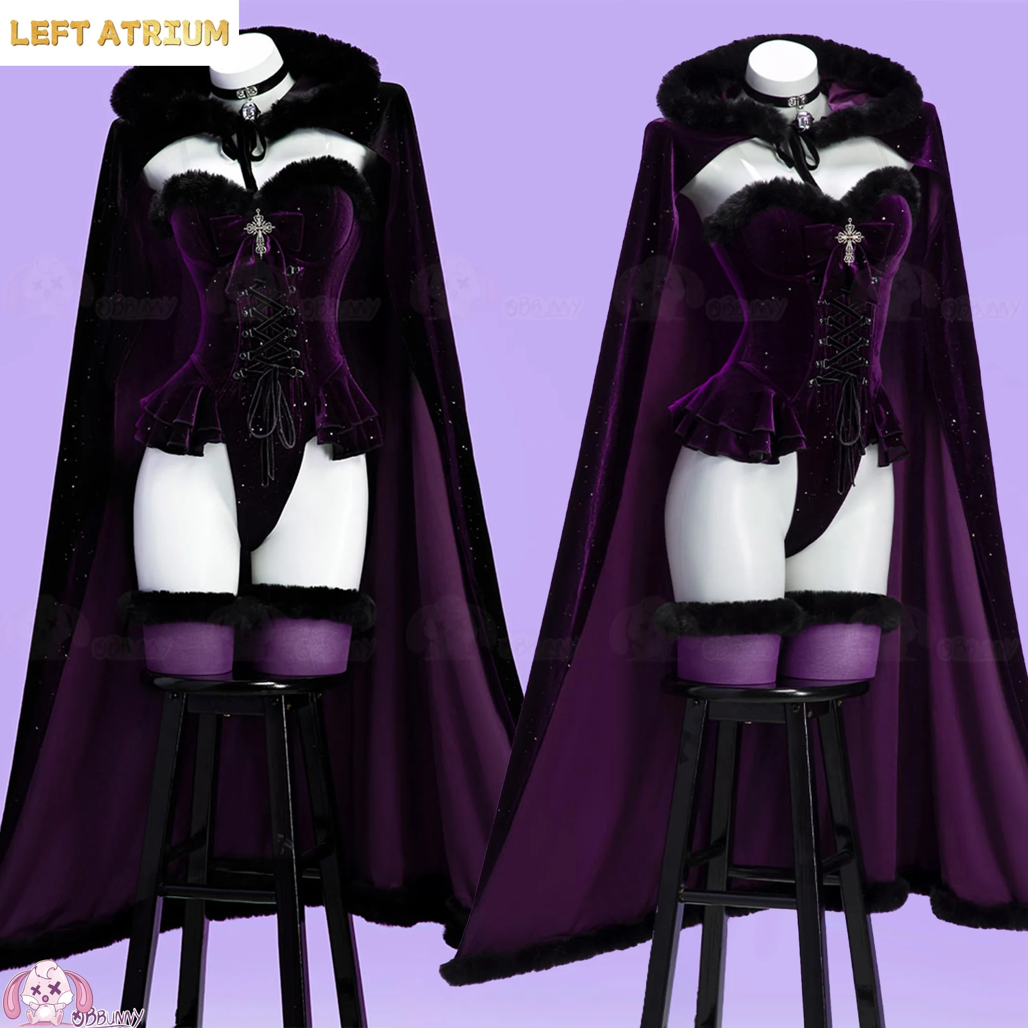 Witch Banquet Cosplay Costume Carnival Black Purple Plush Cape Outfit Anime Prop Carnival Christmas Play Role
Witch Banquet Cosplay Costume Carnival Black Purple Plush Cape Outfit Anime Prop Carnival Christmas Play Role