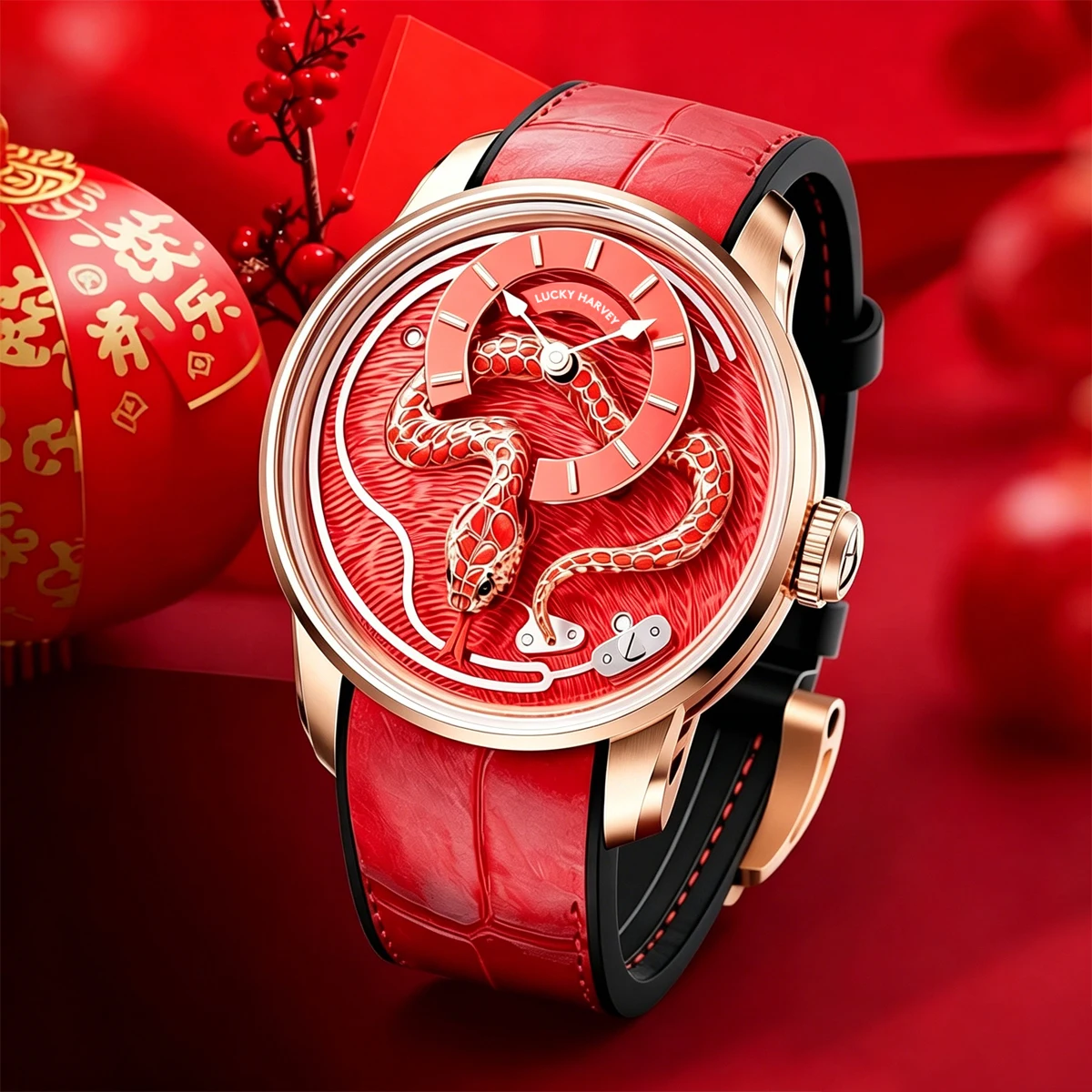 Lucky Harvey ZLS501 Enamel Snake Automatic Watch 316L Steel Sapphire Glass 3ATM Waterproof Luxury Men's Watch
Lucky Harvey ZLS501 Enamel Snake Automatic Watch 316L Steel Sapphire Glass 3ATM Waterproof Luxury Men's Watch