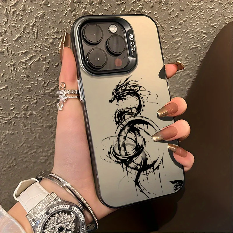 A simple dragon drawing phone case for iPhone 17 16 15 14 13 12 11 Pro/ Max/Plus shock-proof rear cover anti-fingerprint
A simple dragon drawing phone case for iPhone 17 16 15 14 13 12 11 Pro/ Max/Plus shock-proof rear cover anti-fingerprint