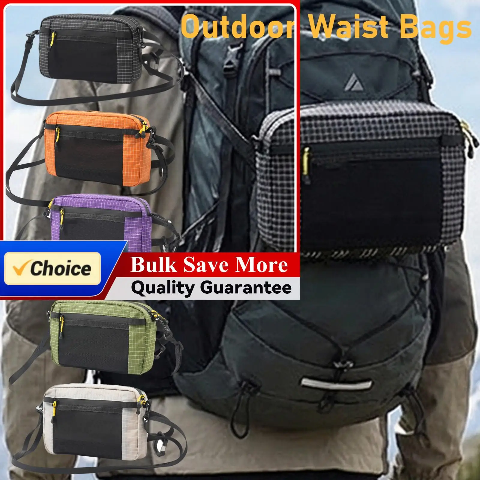 Outdoor Waist Pack Bags Waterproof Portable Camping Durable Camping Bag Running Hiking Multi Pocket Outdoor Sports Waist Bag
Outdoor Waist Pack Bags Waterproof Portable Camping Durable Camping Bag Running Hiking Multi Pocket Outdoor Sports Waist Bag