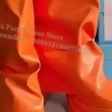 Knee High Boots Fold Over Platform Chunky Heel Square Toe Solid Color Orange Slip-On Luxury Leather Fashion Concise Sexy Shoes
Knee High Boots Fold Over Platform Chunky Heel Square Toe Solid Color Orange Slip-On Luxury Leather Fashion Concise Sexy Shoes