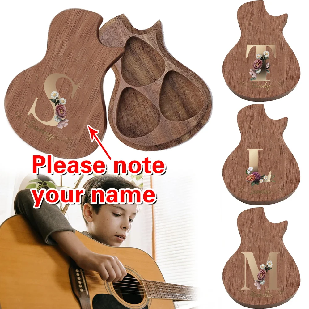 Customized Name Wooden Guitar Pick Box Walnut Plectrum Storage Case with Three Pick Holes for Musicians Music Enthusiasts DIY
Customized Name Wooden Guitar Pick Box Walnut Plectrum Storage Case with Three Pick Holes for Musicians Music Enthusiasts DIY