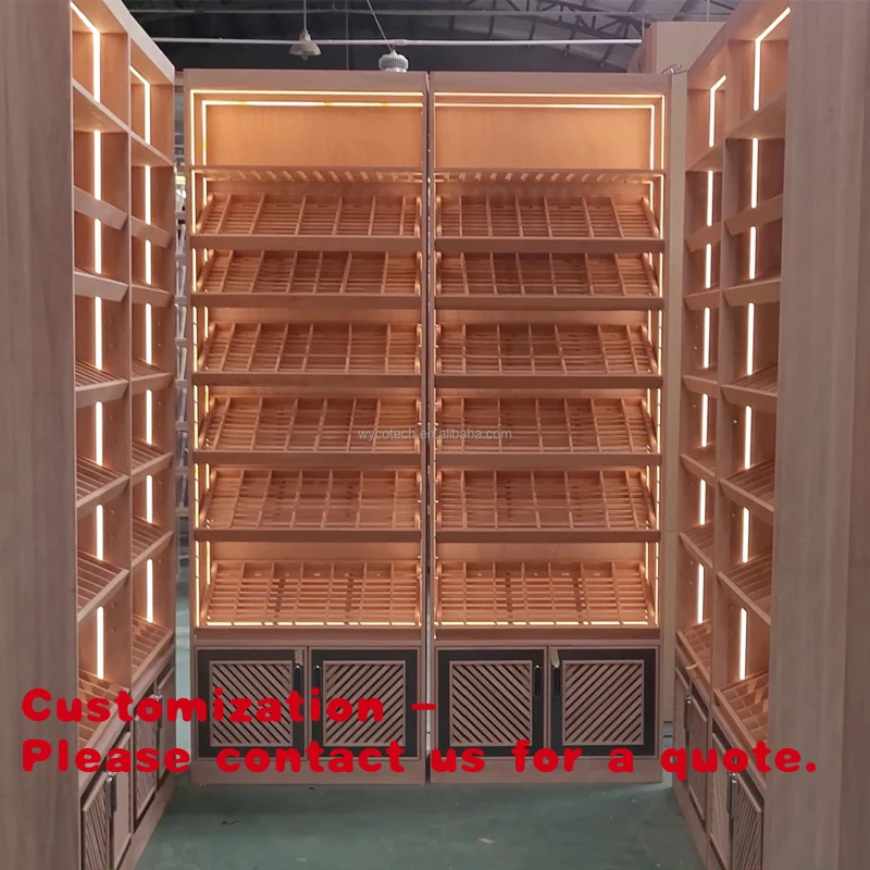 Customize.Customized Luxury Cedar Wood Lighting Smoke Cigar Display Cabinet Movable Shelf Racks Household Spain
Customize.Customized Luxury Cedar Wood Lighting Smoke Cigar Display Cabinet Movable Shelf Racks Household Spain