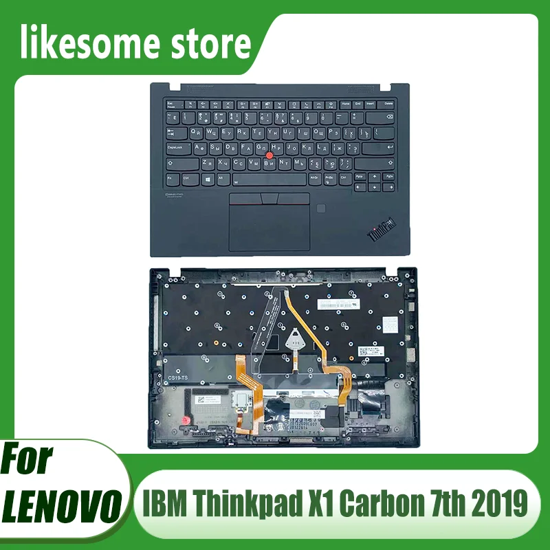New For Lenovo IBM Thinkpad X1 Carbon 7th 2019 Lapotp Palmrest Upper Case Cover With Russian keyboard Touchpad P/N:AM1A1000100
New For Lenovo IBM Thinkpad X1 Carbon 7th 2019 Lapotp Palmrest Upper Case Cover With Russian keyboard Touchpad P/N:AM1A1000100