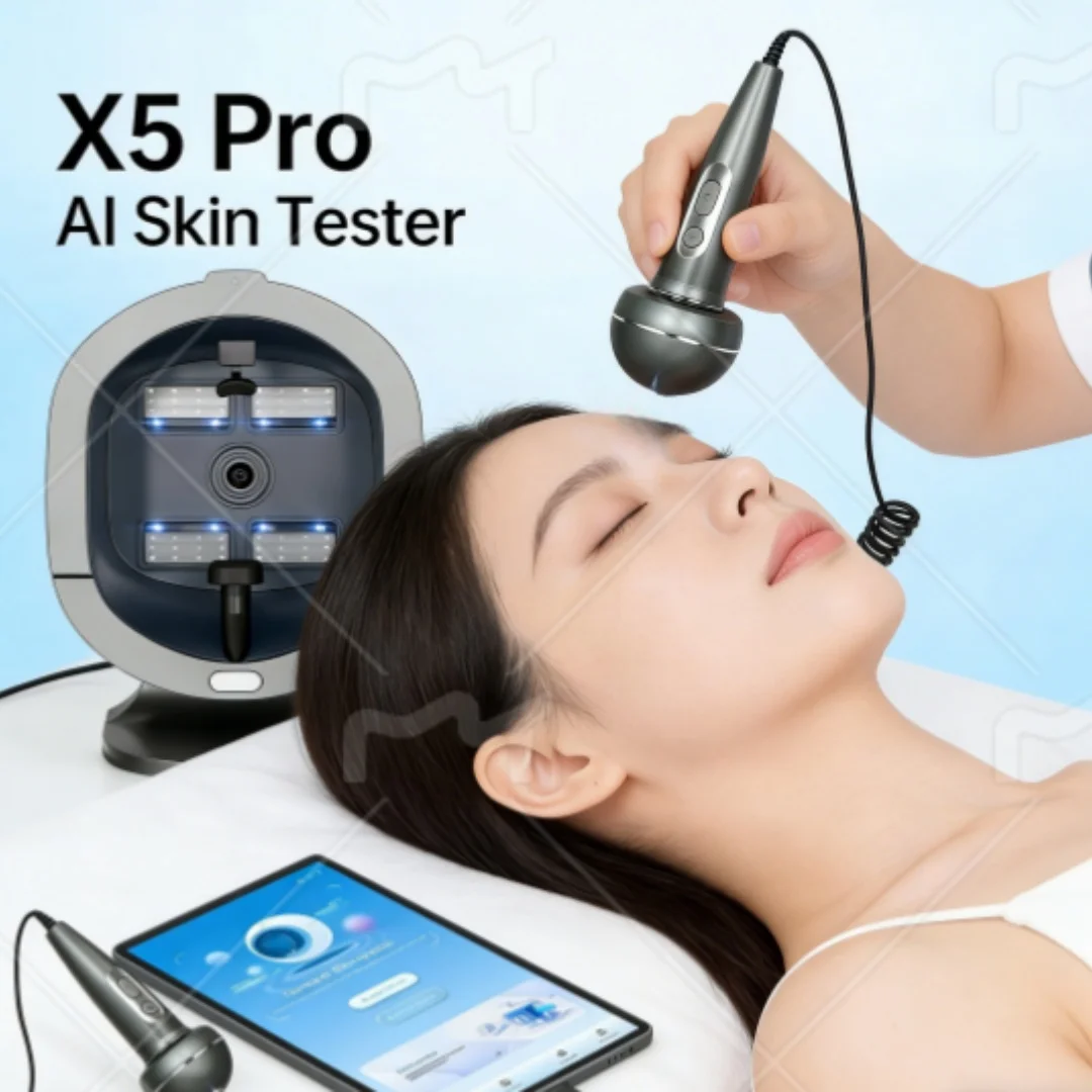 X5/X5 Pro AI Skin Tester - 21.5" HD Touchscreen, Face & Scalp All-Round Analysis, 3 Light Sources, CE/RoHS/FCC Certified
X5/X5 Pro AI Skin Tester - 21.5" HD Touchscreen, Face & Scalp All-Round Analysis, 3 Light Sources, CE/RoHS/FCC Certified
