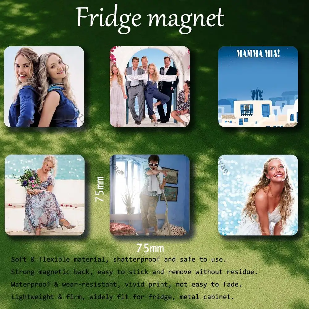 Musical Movie Mamma Mia Fridge Magnets Magnetic Refrigerator Memorial Gifts For Kitchen Office Locker Travel Home Deco
Musical Movie Mamma Mia Fridge Magnets Magnetic Refrigerator Memorial Gifts For Kitchen Office Locker Travel Home Deco