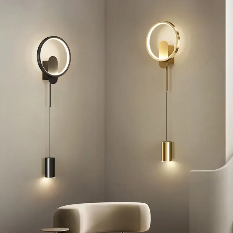 Modern LED Wall Lamp for Living Room Bedroom Bedside Stairs Aisle with Spotlight Wall Sconce Home Decor Lighting Fixture Luster
Modern LED Wall Lamp for Living Room Bedroom Bedside Stairs Aisle with Spotlight Wall Sconce Home Decor Lighting Fixture Luster