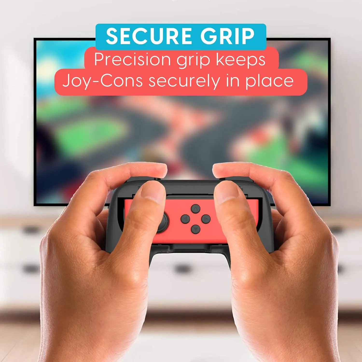 2 Pack Ergonomic Joy-Con Grips for Nintendo Switch/OLED, Anti-Slip Wear-Resistant Controller Handle Holder Game Accessories
2 Pack Ergonomic Joy-Con Grips for Nintendo Switch/OLED, Anti-Slip Wear-Resistant Controller Handle Holder Game Accessories