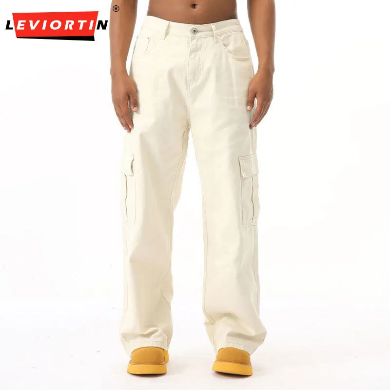 Четырехсезонная мужская рабочая одежда в гонконгском стиле в стиле ретро в минималистском стиле с карманами, полуэластичная талия, легкие джинсовые брюки абрикосового цвета.
Четырехсезонная мужская рабочая одежда в гонконгском стиле в стиле ретро в минималистском стиле с карманами, полуэластичная талия, легкие джинсовые брюки абрикосового цвета.