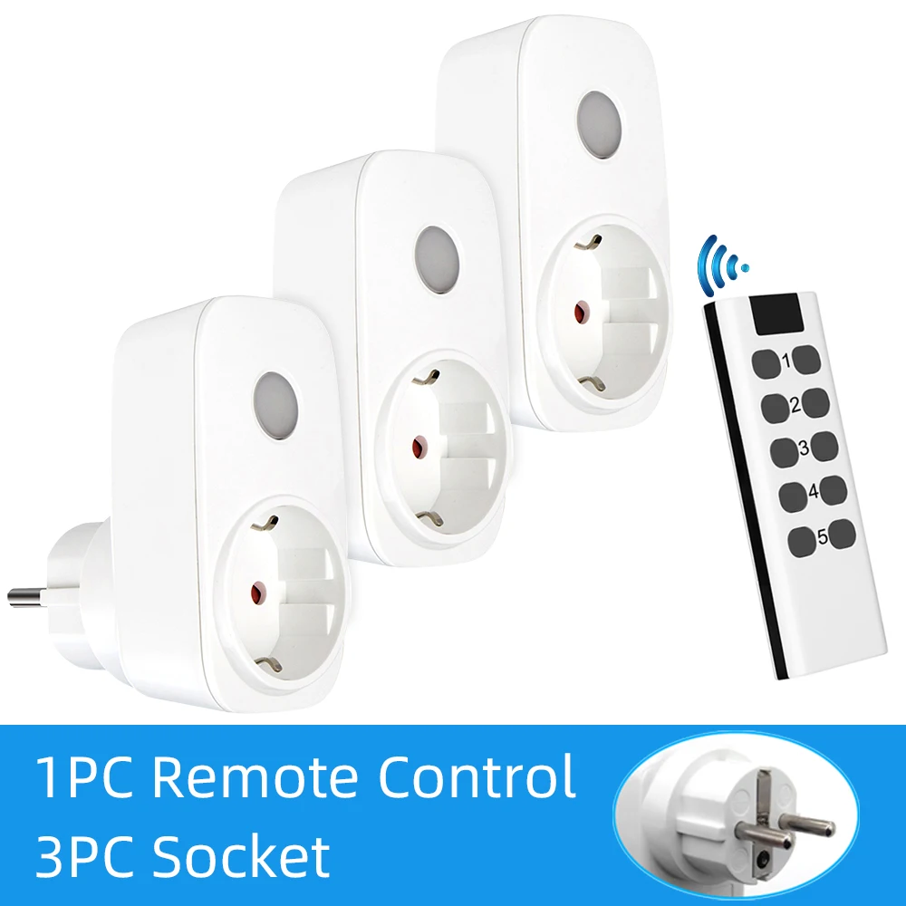 RF 433Mhz Wireless Remote Control Wall Socket Universal Smart Plug EU Power Outlet 10A 220V for Home Appliance Light LED Fan
RF 433Mhz Wireless Remote Control Wall Socket Universal Smart Plug EU Power Outlet 10A 220V for Home Appliance Light LED Fan